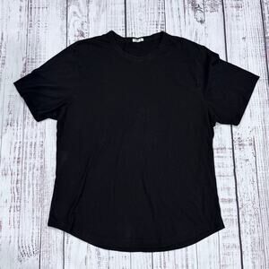 Buck Mason Curved Hem Crewneck Tee Black Men’s XXL Made in USA